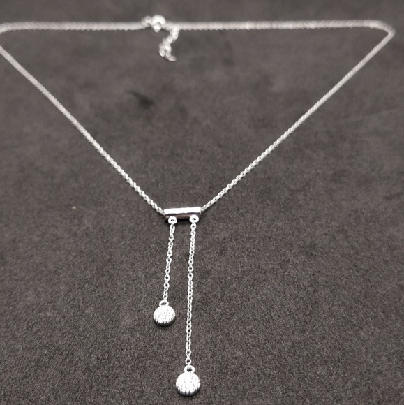 🎁2x$40
Sterling Silver necklace w/cubic zirconia - Picture 5 of 8